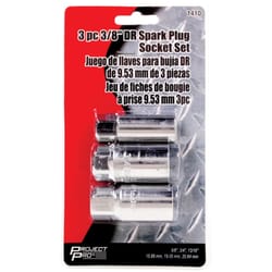 Performance Tool Project Pro 3/8 in. drive Spark Plug Socket Adapter Set 3 pc