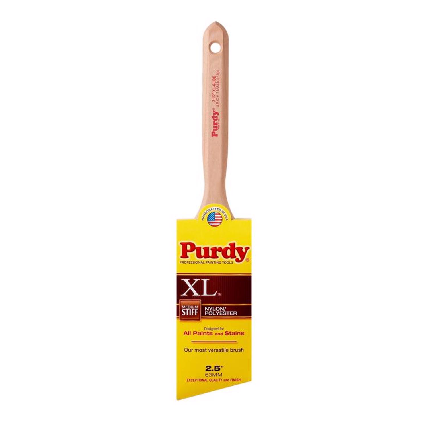 Photos - Putty Knife / Painting Tool Purdy XL Glide 2-1/2 in. Medium Stiff Angle Trim Paint Brush 144152325
