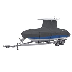 Classic Accessories StormPro Polyester 326 in. L X 147 in. W Boat Cover Gray