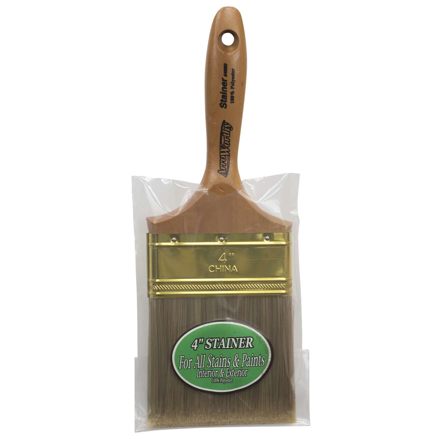 ArroWorthy Stainer 4 in. Flat Paint Brush Ace Hardware