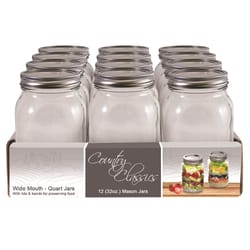 Country Classics Wide Mouth Canning Jar 32 oz 12 pk