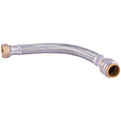 1/4 in. Comp. x 1/4 in. Comp. x 96 in. LGTH Stainless Steel Ice Maker  Supply Line Hose - Danco