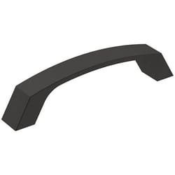 Amerock Premise Contemporary Rectangle Cabinet Pull 3-3/4 in. Matte Black 1 pk