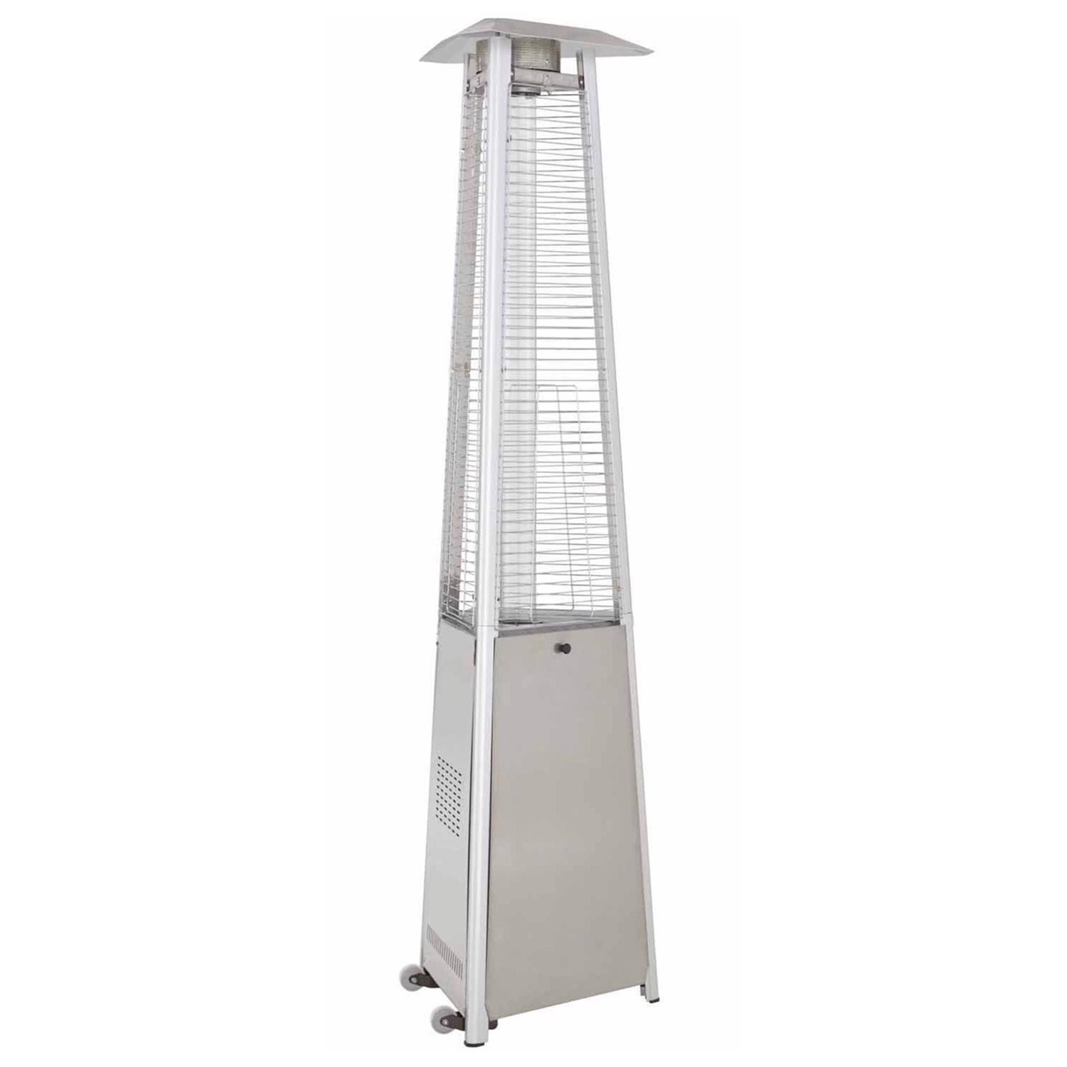 Hiland 38000 BTU Propane Stainless Steel Pyramid Patio Heater 10