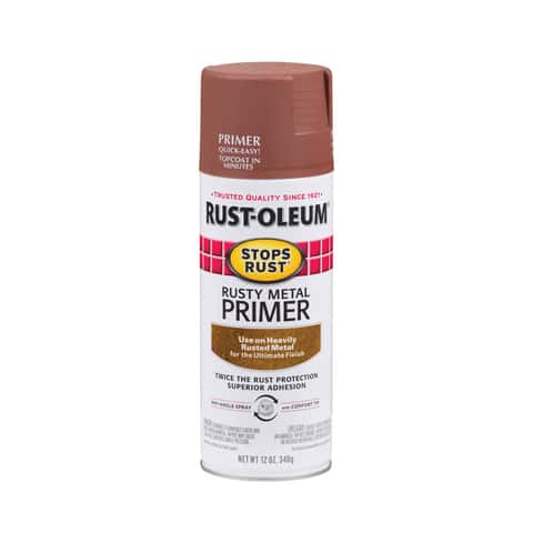 Rust-Oleum Stops Rust Flat Dark Green Spray Primer (NET WT. 12-oz)