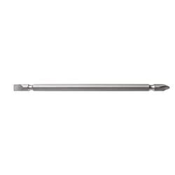Century Drill & Tool Phillips/Slotted #2/#8-10 X 6 in. L Double-Ended Screwdriver Bit S2 Tool Steel