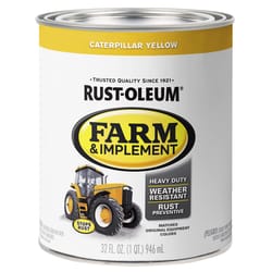 Rust-Oleum Indoor/Outdoor Gloss Caterpillar Yellow Oil-Based Oil Modified Alkyd Farm & Implement 1 q