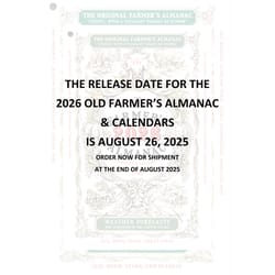 The Old Farmer's Almanac Yankee Publishing 2026 Almanac Reference Book