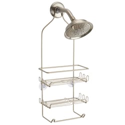 iDesign Milo Silver Stainless Steel Shower Caddy