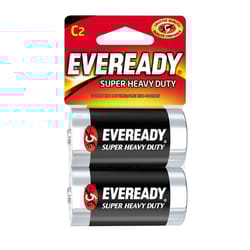 Eveready Super Heavy Duty C Zinc Carbon Batteries 2 pk Carded