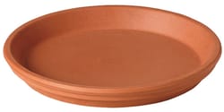 Deroma 4 in. D Clay Traditional Plant Saucer Terracotta