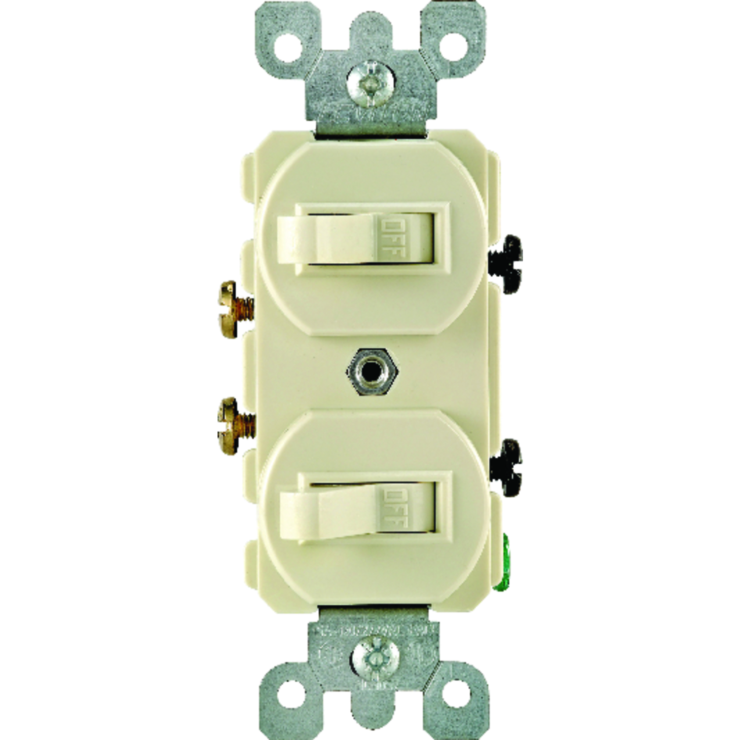 Leviton 15 amps Single Pole Toggle Switch Ivory 1 pk - Ace Hardware
