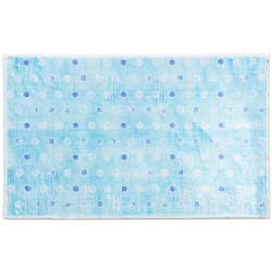 Olivia's Home 21 in. W X 33 in. L Blue Watercolor Polyester Accent Rug