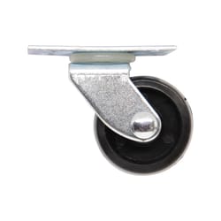 Shepherd Hardware 1-1/4 in. D Swivel Plastic Caster Wheel w/Plate 40 lb 4 pk