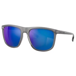 Native Mesa Unisex Matte Smoke Crystal Frame Blue Lens Polarized Sunglasses