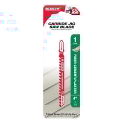 Diablo 4 in. Carbide T-Shank Fiber Cement & Plaster Jig Saw Blade 6 TPI 1 pk