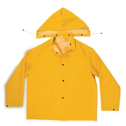 CLC Climate Gear Yellow PVC-Coated Polyester Rain Suit L