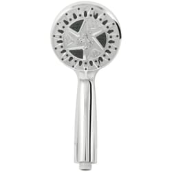 PlumbCraft Chrome ABS 6 settings Handheld Showerhead 1.8 gpm