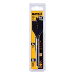 DeWalt 1-1/8 in. X 6 in. L Carbon Steel Spade Bit Hex Shank 1 pk