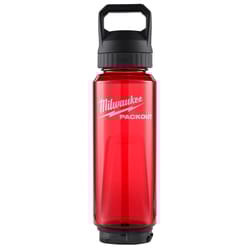 Milwaukee Packout 34 oz Red BPA Free Bottle with Chug Cap