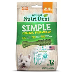 Nylabone Nutri Dent Fresh Dental Chews For Dogs 5.9 oz 3 in. 12 pk