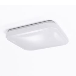 Feit LED 2.5 in. H X 12 in. W X 12 in. L Aluminum White LED Ceiling Light Fixture