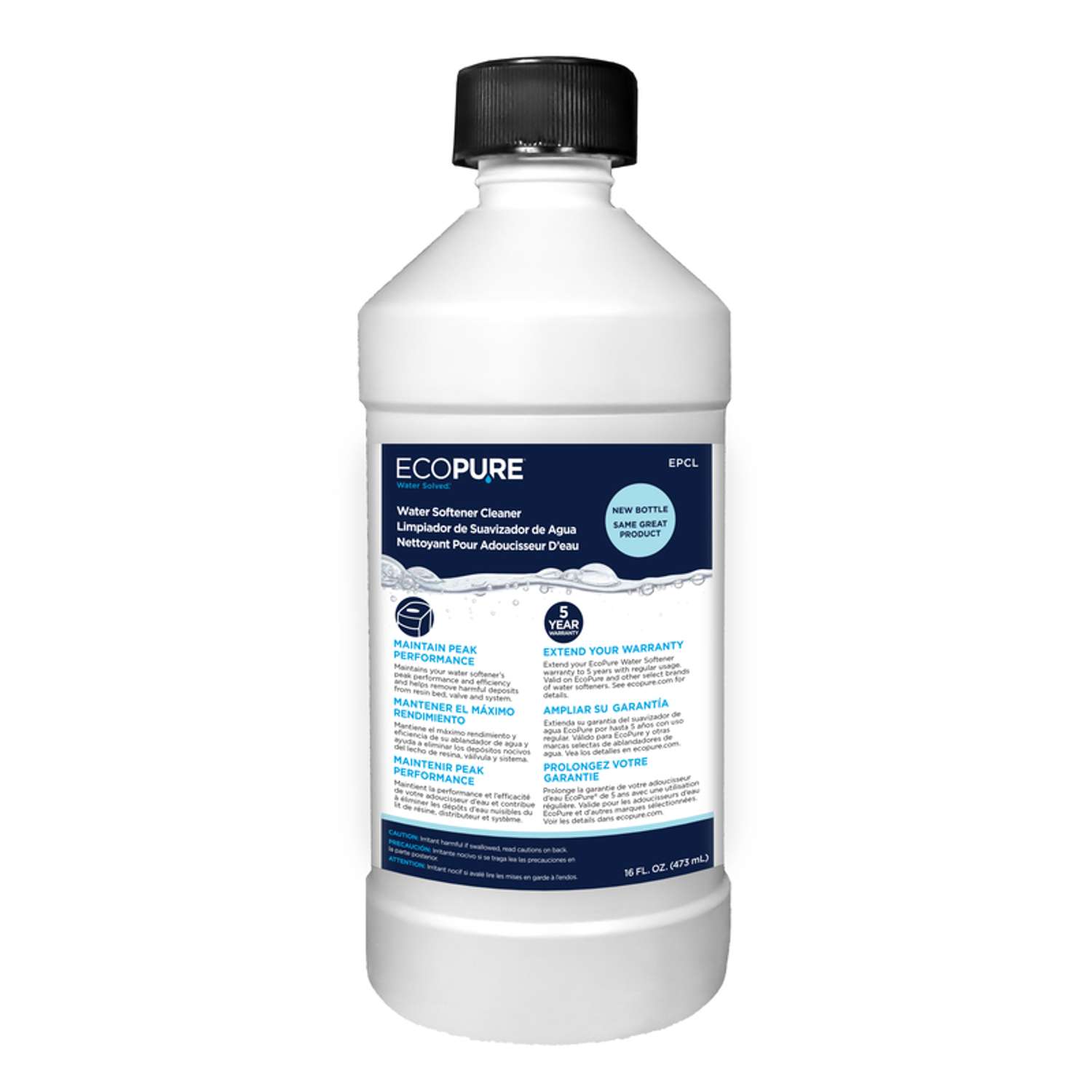 EcoPure Water Solved Water Softener Cleaner Liquid 16 oz Ace Hardware