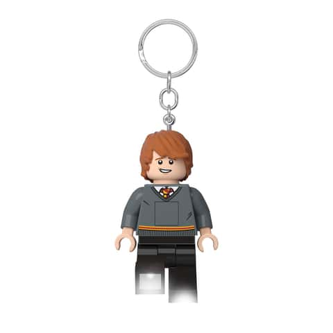 LEGO Harry Potter Plastic Gray Ron Keychain w LED Light Ace Hardware