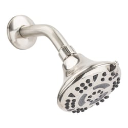 OakBrook Brushed Nickel PVC 5 settings Wallmount Showerhead 1.8 gal