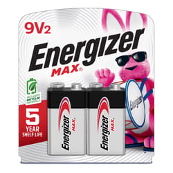 Energizer Max 9-Volt Alkaline Batteries 2 pk Carded