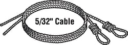 Prime-Line 14 ft. L X 5/32 in. D Carbon Steel Extension Cables