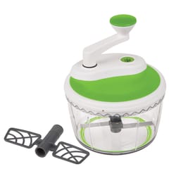 Prepworks Green/White Plastic Manual Food Processor