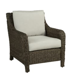 Living Accents Rochdale Brown Wicker Frame Chair Gray