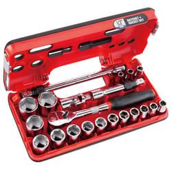 Craftsman V-Series 1/2 in. drive Metric 6 Point Socket and Tool Set 21 pc