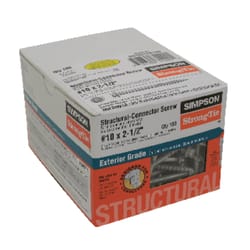 Simpson Strong-Tie Strong-Drive No. 10 Sizes X 2-1/2 in. L Star Hex Head Structural Screws 1.75 lb 1