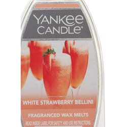 Yankee Candle Pink White Strawberry Bellini Scent Fragranced Wax Melt