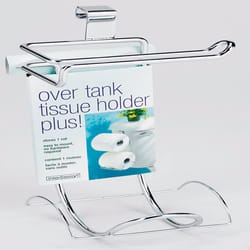 iDesign Chrome Silver Over the Tank Toilet Paper Holder