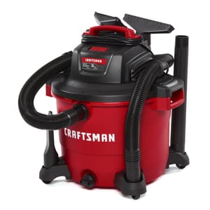 Craftsman 16 gal. Corded Wet/Dry Vacuum 12 amps 120 volt 6.5 hp Red 27 ...