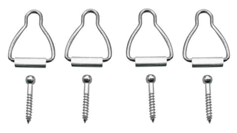 Prime-Line Silver Aluminum Window Latch 1/16 in. W X 1-9/16 in. L For Spline Channel 4 pk