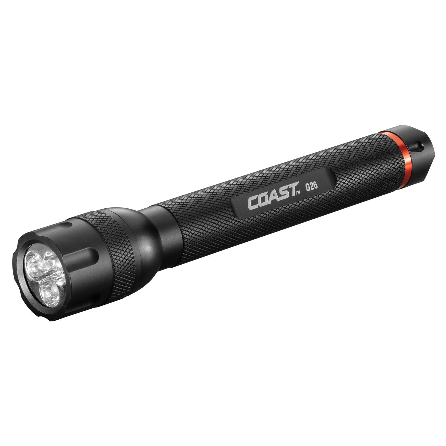 Photos - Torch Coast G26 330 lm Silver LED Flashlight AA Battery 19807 