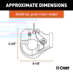CURT 30000 lb. cap. Pintle Hook
