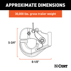 CURT 30000 lb. cap. Pintle Hook