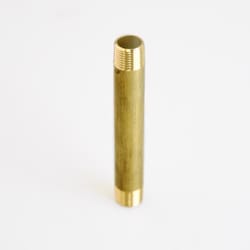 ATC 1/2 in. MPT X 1/2 in. D MPT Yellow Brass Nipple 5-1/2 in. L