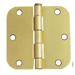 Design House 3-1/2 in. L Satin Brass Door Hinge