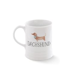 Pet Shop by Fringe Studio Julianna Swaney 12 fl. oz. White BPA Free Dachshund Mug