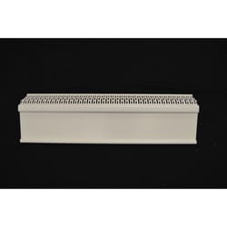 Plastx The Better Baseboard Cover 3 in. H X 2 ft. W 1-Way White ABS Plastic Baseboard Heater Cover