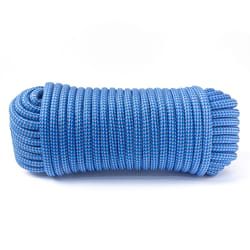 Ace 1/2 in. D X 100 ft. L Blue Diamond Braided Poly Rope