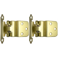 Laurey 1-1/2 in. W X 2-3/4 in. L Polished Brass Gold Steel Self-Closing Hinge 2 pk