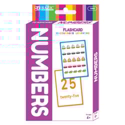 Bazic Products Numbers Flash Card