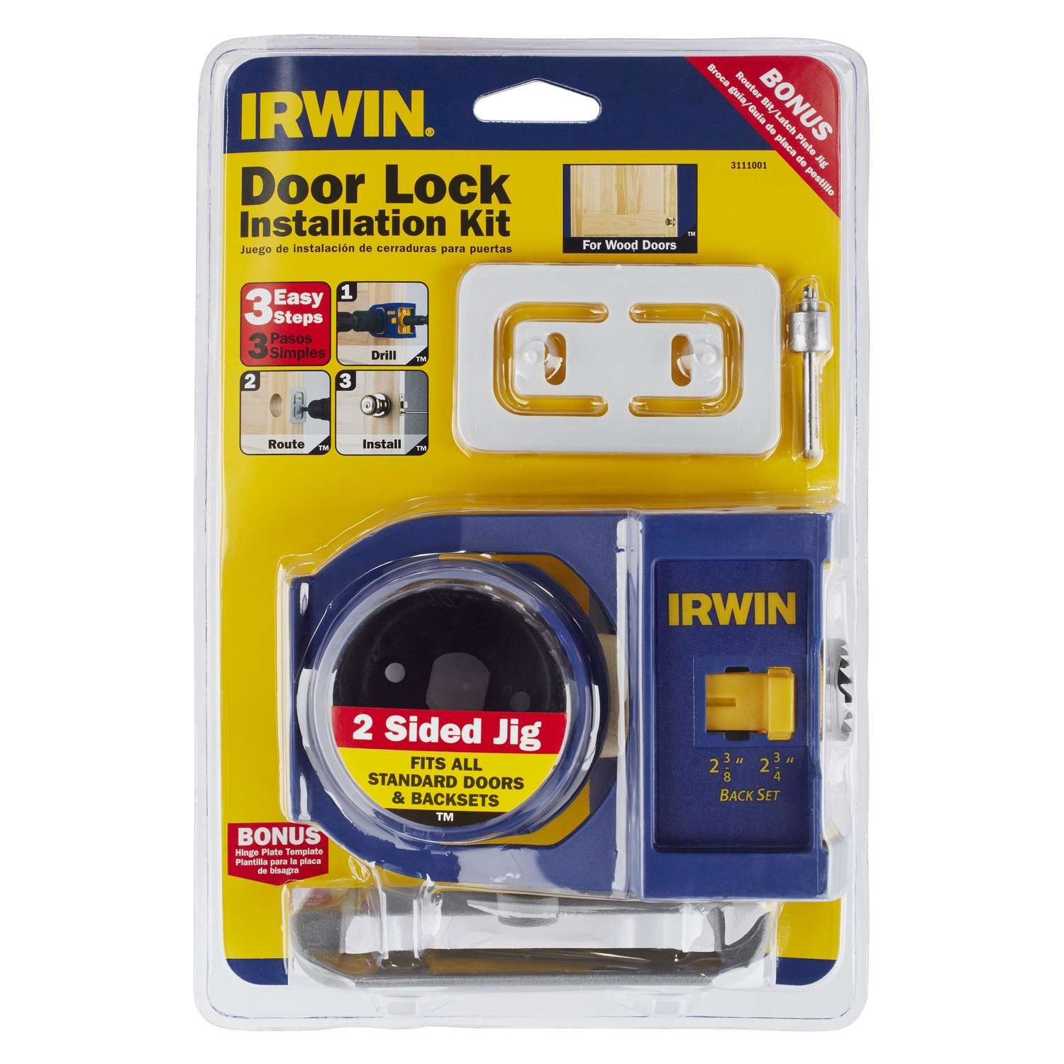 Irwin Door Lock Installation Kit 7 pc. Ace Hardware